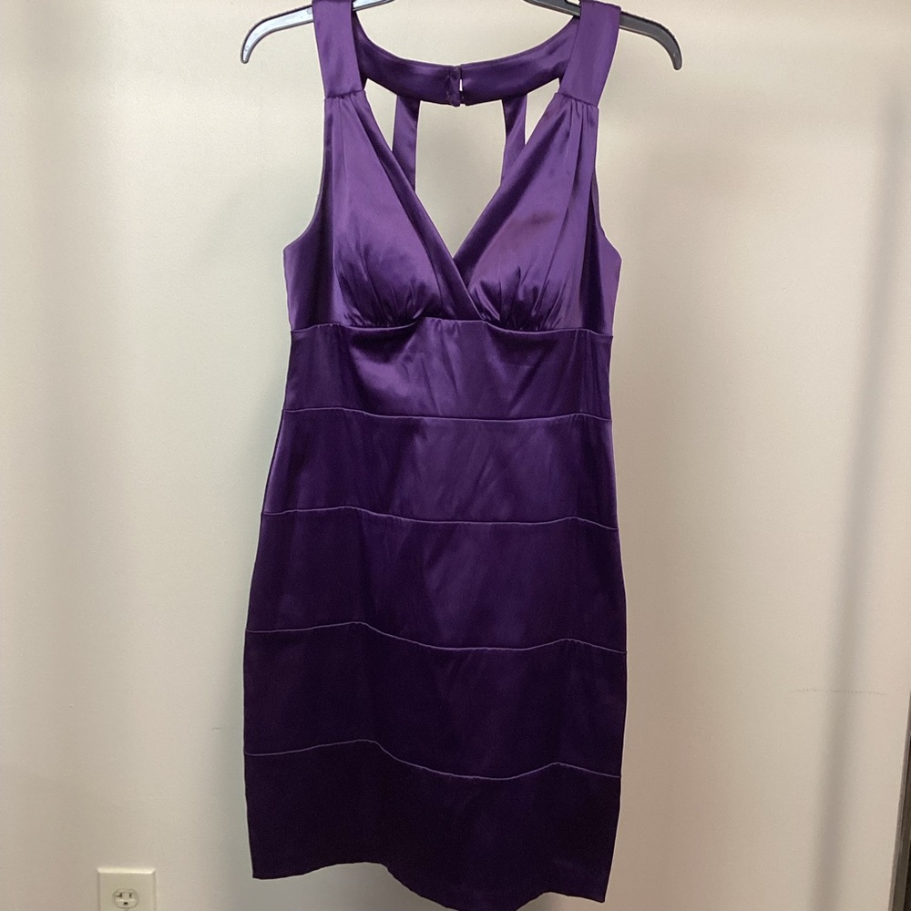 Bisou Bisou Women’s Bandage Mini Dress Size 10 Purple